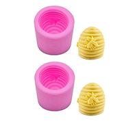 MoldFun Lot de 2 moules en silicone pour savon et décoration de gâteaux, bonbons, chocolat, bougie, résine et crayon de cire