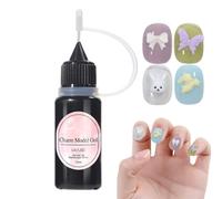 Molding Gel for Nails, 10ml Transparent Charm Glue, Non Sticky 3d Nail Gel, Easy to Shape for Beginner and Professional Salon Use, Ideal for Home Manicure, Painting