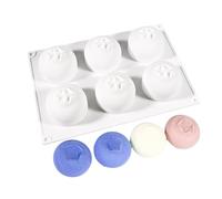 Molds For Baking - 6-Cavity Blueberry Food-Grade Heat Resistant Silicone Muffin Pan Baking Supplies for Cake Pudding Ice Cream Jelly Cookie Dessert | Home Kitchen Restaurant | Non-Stick Flexible Bakew