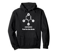 Molecule de caféine Combustible pour Le Cerveau Minimal Science Design Sweat à Capuche