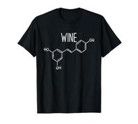 Molécule de vin Chimie Organique Formule Chimique du vin T-Shirt Graphique avec Valeur