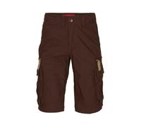 Molecule Pantalon cargo 'BAGGY' brun foncé / rouge, Taille 34