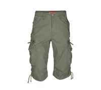 Molecule Pantalon cargo 'BAGGY' olive / rouge, Taille 38