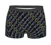 Molécule Scientifique Homme Boxer Shorts Confortable Caleçon Respirant sous-Vêtements pour Loisirs Usage Quotidien Travail S