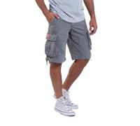Molecule Short cargo 54001 pour homme en toile Worn Out Look Regular/Loose Fit, olive, M
