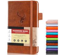 molekaus Carnet de mots de passe avec onglets alphabétiques - Petit carnet de mots de passe avec espace supplémentaire pour changer le mot de passe - Carnet de mots de passe pour la maison ou le