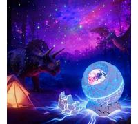 MOLEKSDAL Projecteur d'étoiles « Œuf de dinosaure Galaxy » avec nébuleuses, minuterie et télécommande, cadeau et décoration pour chambre à coucher, adultes et enfants, mini