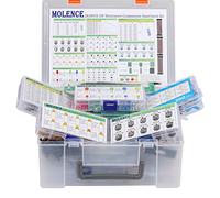 Molence Assortiment de 2830 composants électroniques à monter soi-même, résistances, inducteurs, condensateurs, LED, triode, PCB, potentiomètre, fil de démarrage, interrupteur tactique pour Arduino
