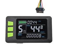 MOLERRI 1 Pièce P3C Affichage LCD Compteur de Tableau de Bord Écran Coloré 24V-60V Compteur de Vélo Électrique pour Scooter Électrique (SM Plug 6PIN)