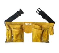 MOLERRI 1 Pièces Pochette de Taille Ceinture Outil en Cuir Boucle à Dégagement Charpentier Outils de Construction Sac de Rangement