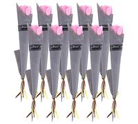 MOLERRI 10 PièCes Rose Simulation CoréEnne Rose Savon Fleur Cadeau Saint Valentin Savon Roses Fleur de Savon Artificielle 2