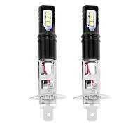 MOLERRI 2X H1 6000K Super Bright Blanc 6000LM DRL LED Kit D'Ampoule de Phare Feux de Route