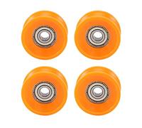 MOLERRI 4 PièCes SéRies 6X30X13Mm en Plastique Enduit Scellé Roulements en Acier 606Z U Profond Guide de Rainure Poulie Rail Roulement à Billes Roulement Roue