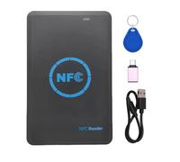 MOLERRI 5 Bandes NFC Smart Chip Lecteur/Écrivain + 1xcuid Keychain 125k 13.56m Copier Caché Du Duplicateur ID de Clone IC IC Keychain Key Copy