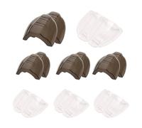 MOLERRI 8 Paires de Lunettes de SéCurité Lunettes de Protection LatéRales Slip Clear Flexible Slip sur Shield Convient Aux Petites Lunettes Moyennes