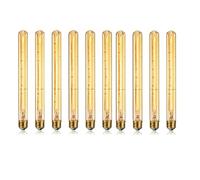 MOLERRI Ampoule LED Tubulaire Longue à Intensité Variable E27 40W, Ampoule Décorative Rétro Tubulaire 220V, Ampoule Décorative pour Tube Industriel Bar Maison Chandelier Beau Tube Décoratif 10 Pièces