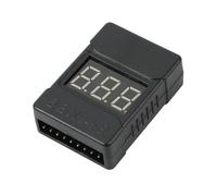 MOLERRI BBX1-8S 1-8S 2 en 1 Testeur de Tension de Batterie Lipo/Alarme de Basse Tension/Vérificateur de Tension de Batterie Double Haut-Parleur, avec Étui