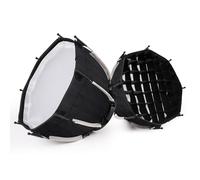 MOLERRI Boîte à Lumière Octogonale de 30 cm Mini Bowens Mount Boîte à Lumière à Grille en Nid d'abeille à Dégagement pour Studio de Lumière de Remplissage COB ZU60 ou M60