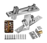 MOLERRI Charnière Pivotante de Porte, Système de Charnière Pivotante avec Quincaillerie de Coup de Pied, pour Portes en Bois Robustes Jusqu'à 200 Lb, Installation Facile de Type I