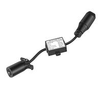 MOLERRI Convertisseur De LumièRe De Remorque des ÉTats- vers l'europe Prise Plate à 7 Voies (VéHicule AméRicain) vers Prise Ronde à 13 Broches (Remorque EuropéEnne)