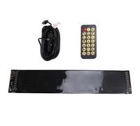 MOLERRI Écran LED Matriciel USB pour Voiture et Camion, 16 * 96 Pixels, Panneau, Bluetooth, Programmable avec L'Application pour Afficher des Animations sur la Voiture.