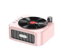 MOLERRI Enceinte Bluetooth 5.3 Rétro - Enceinte Bluetooth Portable Style Phonographe du 18ème Siècle - Son Stéréo 360° - Disque Vinyle