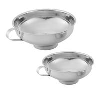 MOLERRI Entonnoir de Mise en Conserve, Lot de 2 Fournitures de Mise en Conserve en Acier Inoxydable Entonnoir de Cuisine Entonnoir de Bocal Entonnoir de Mise en Conserve