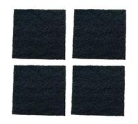 MOLERRI Filtre à Charbon Actif pour Déchets WP4151750 en Remplacement de 4151750 554358 WP4151750 AP6009134 PS11742279, 4 Pièces, Couleur Noire.