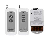 MOLERRI Interrupteur à Distance sans 433MHZ AC 110V/120V/220V/ 30A 1CH Relais TéLéCommande Interrupteurs de LumièRe pour SystèMe de SéCurité de Pompe