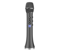 MOLERRI L-698DSP Microphone Bluetooth 20W avec Haut-Parleur sans pour Une Qualité Sonore Améliorée Noir
