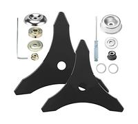 MOLERRI Lame de Rechange pour DéBroussailleuse Weed, Acier au Carbure avec Adaptateur, (Arbre de 25,4 Mm ou 20 Mm)