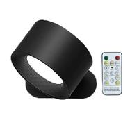 MOLERRI Lampe Murale à Batterie Rechargeable USB avec Télécommande et Contrôle Tactile, 3 Niveaux de Luminosité et Intensité Réglable, Magnétique 360° pour la Lecture, la Chambre à Coucher et le Coulo