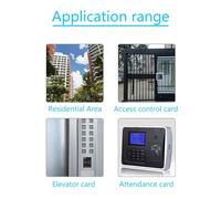 MOLERRI Lecteur/Graveur de Puce RFID NFC Smart + Porte-Clés 5XUID 125K 13,56M Copieur de RFID Duplicator Tag Copy Clone ID IC Key Badge Copy