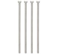 MOLERRI M6 x 150mm A2 Boulon en acier inoxydable entierement filetee Boulon a hexagonale Boulon 4 Pieces