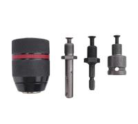 MOLERRI Mandrin de Perceuse Sans Clé 1.5-13Mm 1/2 Pouces-20UNF avec Tige SDS-Plus Tige Hexagonale 1/4 Pouces Adaptateur de Clé CarréE à Douille 1/2 Pouces