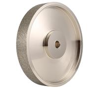 MOLERRI Meule CBN, 6 Pouces de DiamèTre X 1 Pouce de Large, avec Arbre de 1/2 Pouce, Meule DiamantéE pour AffûTer HSS, Grain 80