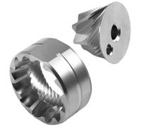 MOLERRI Meules Coniques de 38 mm pour Broyeurs à Espresso Manuels - Haute Uniformité et Goût Sucré