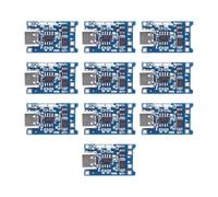 MOLERRI Module de Charge de Batterie au Lithium 18650 Type-C 5V 1A avec Double Fonction de Protection pour Projets DIY 10 Pièces