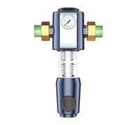 MOLERRI Nettoyage du Préfiltre avec Manomètre, Système de Filtration à Contre-Courant à 360° pour Une Maison Entière, Filtre Réutilisable à Joint 4 Points.