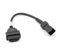 MOLERRI OBD Câble de Moto pour Câble de Diagnostique de Câble de Prise 4 Broches 4Pin à Adaptateur OBD2 16 Broches