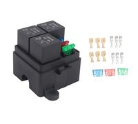 MOLERRI Porte-Fusible à 3 Voies et 4 Broches, Relais à Lame Standard ATO, Relais 12 V 40 A