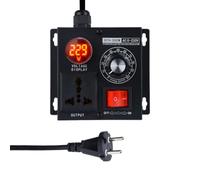 MOLERRI Régulateur de Tension Variable 5000W pour la Vitesse, la Température, la Lumière, la Tension, la Pression Élastique, avec Prise Européenne.