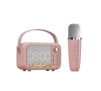 MOLERRI Réveil Bluetooth 5.0 Speaker Speaker Support TF Card U Disk AUX Son 3D Balance Diffusion Type Alarm Clock Speaker Vintage Haut-Parleurs Bluetooth sans B