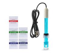 MOLERRI Sonde de Remplacement de PH avec Interface BNC Câble de 300 cm Contrôleur de Sonde PH 0-14 Q9 Capteur de Potentiel D'Oxydoréduction