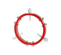 MOLERRI Support pour Pointeur Star Finder 3 Points pour L'Astrophotographie avec Anneaux de Verrouillage pour Le du Télescope Finder Pointer 90mm en Rouge