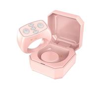 MOLERRI Téléphone Portable avec Anneau de Commande à Distance Bluetooth dans un Boîtier de Charge Mini, avec Télécommande pour Appareil Photo et Obturateur à Distance pour Tourner les Pages des Ebooks