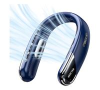 MOLERRI Ventilateur de Cou USB Portable et Silencieux de 4000mAh sans Pale, 5 Vitesses de Vent, Climatiseur Personnel Autour du Cou, Mains, Rechargeable.