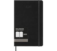 Moleskin Weekly Planner, Vertical Pro 12-Month Agenda 2025, HardCover and Elasti