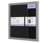 Kit de Dessin Moleskine Art Collection - Carnet Album de Dessin, Couverture Rigide et Fermeture Elastique, Papier pour Crayons et Crayons de Couleur - Noir - Grand 13 x 21 cm, 104 Pages