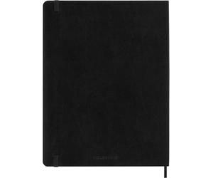 Moleskine 18 Monate Wochenkalender 2026/2027, XL, 1 Wo = 1 Seite, Rechts Linierte Seite, Weicher Einband, Schwarz